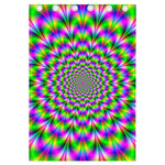 Neon Psychedelic Optical Illusion Curtain