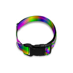 Neon Psychedelic Optical Illusion Dog Collar