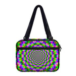Neon Psychedelic Optical Illusion Double Strap Bible Bag