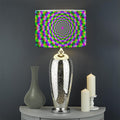 Neon Psychedelic Optical Illusion Drum Lamp Shade