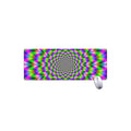 Neon Psychedelic Optical Illusion Extended Mouse Pad
