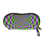 Neon Psychedelic Optical Illusion Glasses Case