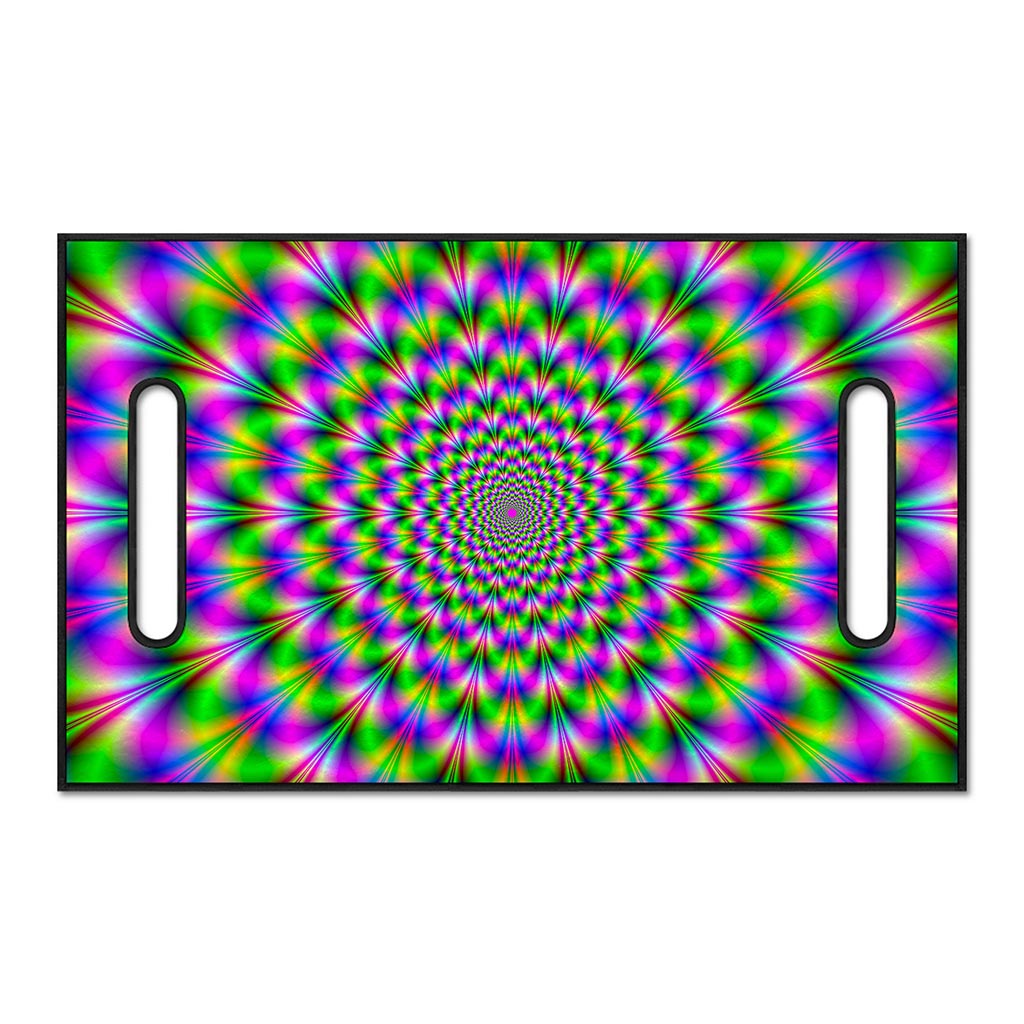 Neon Psychedelic Optical Illusion Golf Cart Seat Cover