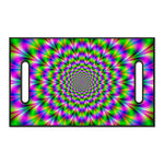 Neon Psychedelic Optical Illusion Golf Cart Seat Cover