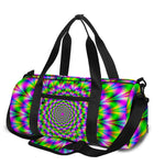 Neon Psychedelic Optical Illusion Gym Bag