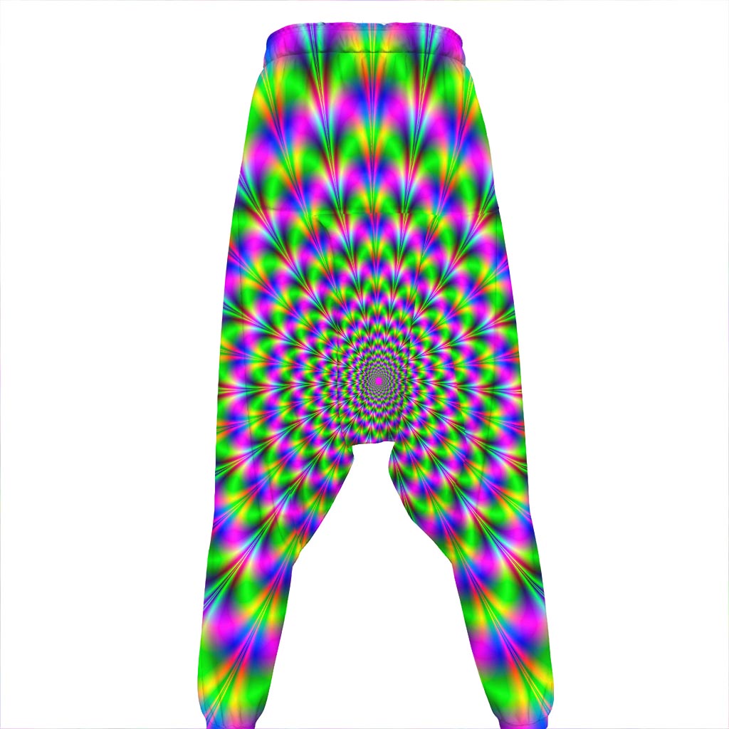Neon Psychedelic Optical Illusion Hammer Pants