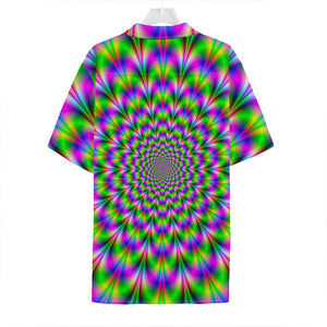 Neon Psychedelic Optical Illusion Hawaiian Shirt