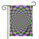 Neon Psychedelic Optical Illusion House Flag