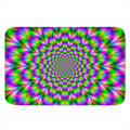 Neon Psychedelic Optical Illusion Indoor Door Mat