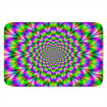 Neon Psychedelic Optical Illusion Indoor Door Mat