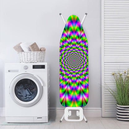 Neon Psychedelic Optical Illusion Ironing Board Cover