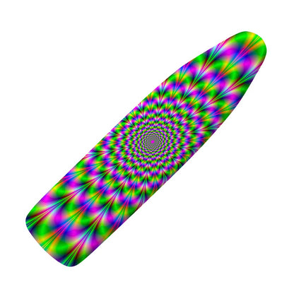 Neon Psychedelic Optical Illusion Ironing Board Cover