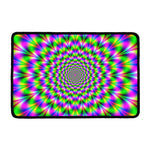 Neon Psychedelic Optical Illusion Kitchen Mat