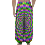 Neon Psychedelic Optical Illusion Lantern Pants