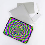 Neon Psychedelic Optical Illusion Laptop Sleeve