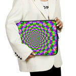 Neon Psychedelic Optical Illusion Laptop Sleeve