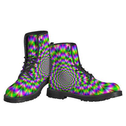 Neon Psychedelic Optical Illusion Backpack