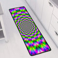 Neon Psychedelic Optical Illusion Long Kitchen Mat