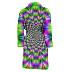 Neon Psychedelic Optical Illusion Men's Bathrobe