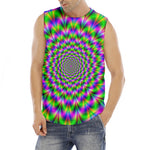 Neon Psychedelic Optical Illusion Men's Fitness Tank Top