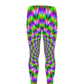 Neon Psychedelic Optical Illusion Men's Leggings