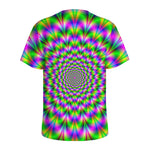 Neon Psychedelic Optical Illusion Men's Sports T-Shirt