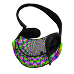 Neon Psychedelic Optical Illusion Pet Sling Carrier