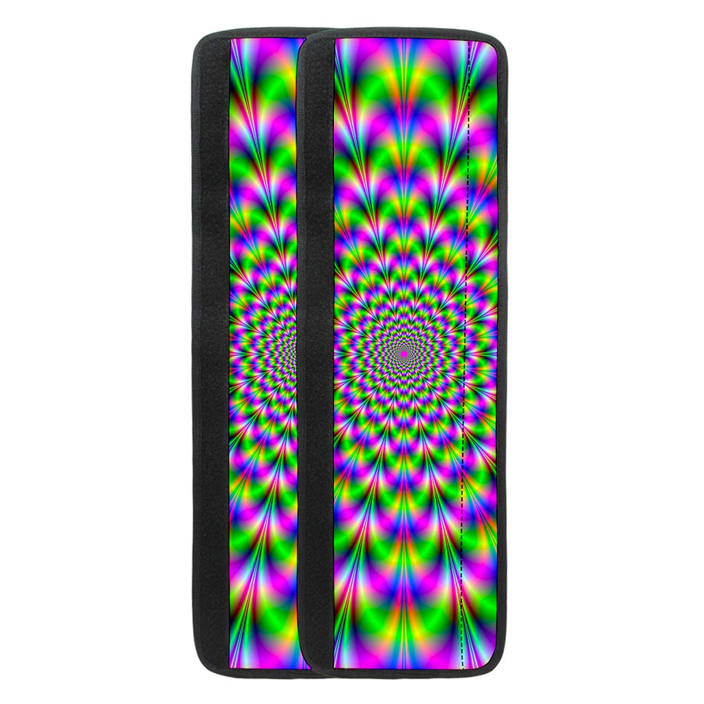 Neon Psychedelic Optical Illusion Refrigerator Handle Covers