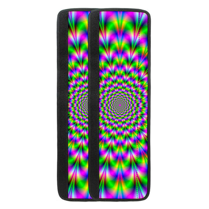 Neon Psychedelic Optical Illusion Refrigerator Handle Covers