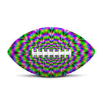 Neon Psychedelic Optical Illusion Rugby Ball