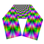 Neon Psychedelic Optical Illusion Scarf
