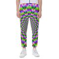 Neon Psychedelic Optical Illusion Joggers