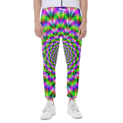 Neon Psychedelic Optical Illusion Scuba Joggers