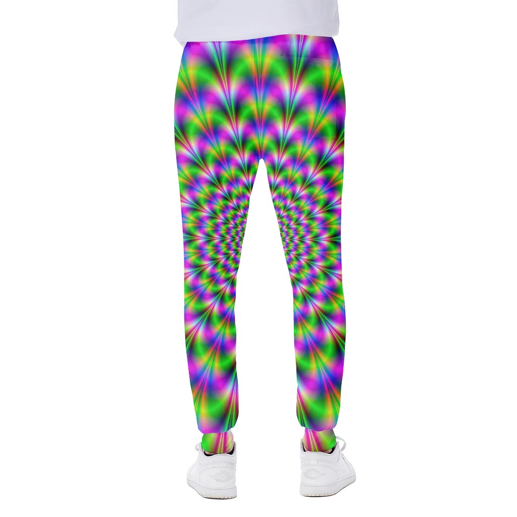 Neon Psychedelic Optical Illusion Scuba Joggers