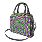 Neon Psychedelic Optical Illusion Shoulder Handbag