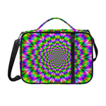 Neon Psychedelic Optical Illusion Shoulder Strap Bible Bag