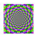 Neon Psychedelic Optical Illusion Silk Bandana