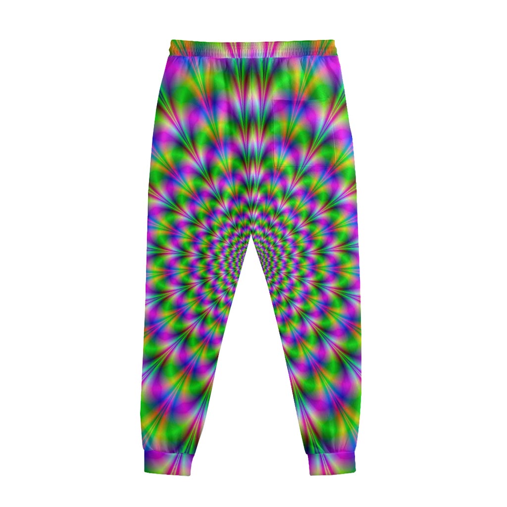 Neon Psychedelic Optical Illusion Sweatpants