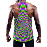 Neon Psychedelic Optical Illusion Training Tank Top