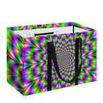 Neon Psychedelic Optical Illusion Utility Tote Bag