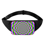 Neon Psychedelic Optical Illusion Waist Bag