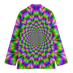 Neon Psychedelic Optical Illusion Women's Blazer
