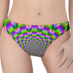 Neon Psychedelic Optical Illusion Women's Thong