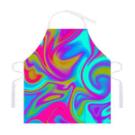 Neon Psychedelic Trippy Print Adjustable Apron