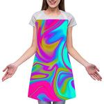 Neon Psychedelic Trippy Print Adjustable Apron