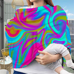 Neon Psychedelic Trippy Print Baby Seat Cover