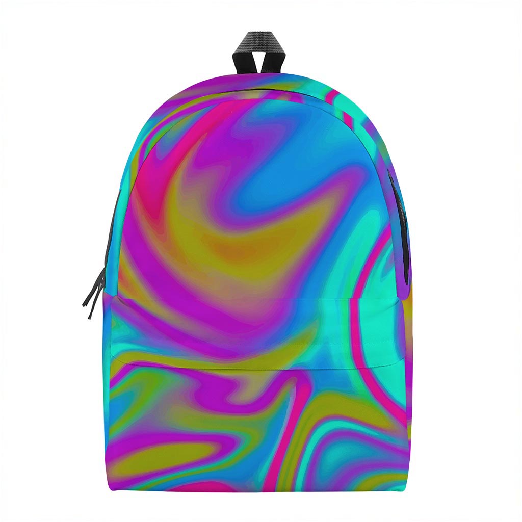 Neon Psychedelic Trippy Print Backpack