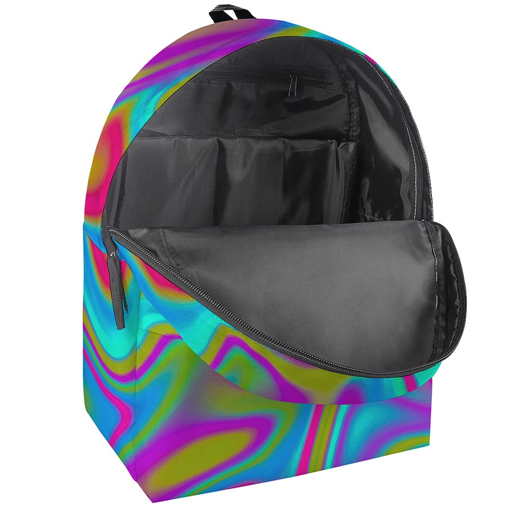Neon Psychedelic Trippy Print Backpack