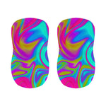Neon Psychedelic Trippy Print Bar Stool Covers