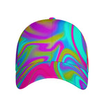 Neon Psychedelic Trippy Print Baseball Cap